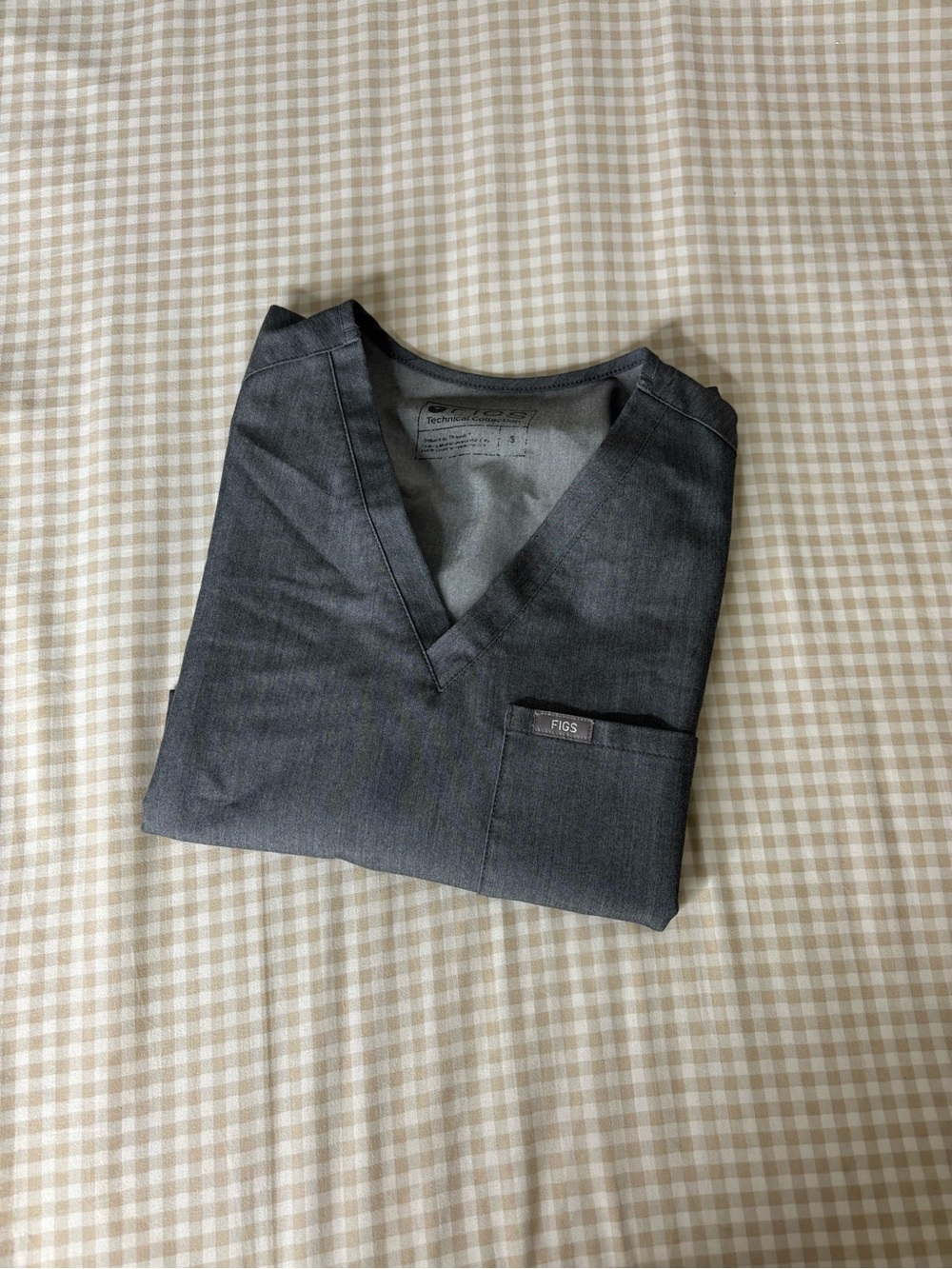 Figs Graphite Catarina Scrub Top